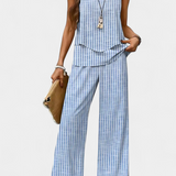 Martina Conjunto Boho Elegante Edición Pantalón Recto