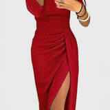 Alexa Vestido Maxi Tejido Luminoso Colección Exclusiva