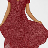 Nuria Vestido Midi Diario Con Escote En V Edicion Limitada