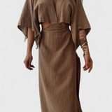 Hermosa Vestido Fluido Colección Chic Atemporal Distinguido