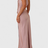 Josefa Vestido Un Hombro Pliegues Alta Costura Exclusivo