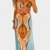 Sytella Vestido CutOut Abstracto Espalda Descubierta