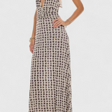 Melodía Vestido Maxi Lunares Halter Edición Limitada