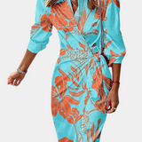 Maira Vestido Envolvente Impreso De Colección Exclusiva