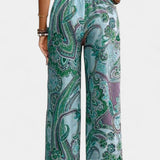 Victoria Pantalones Pierna Ancha Tejido Ligero Exclusiva