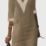 Malia Vestido Midi Elegancia Casual Detalles Exclusivos