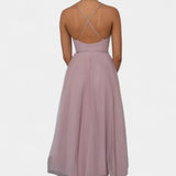 Eileen Vestido Midi De Tul Elegante Con Corsé Exclusivo