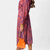 Elara Vestido Maxi Escote en V con Nudo Colección Limitada