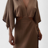 Hermosa Vestido Fluido Colección Chic Atemporal Distinguido