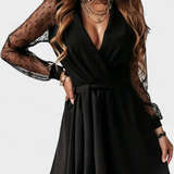 Calandra Vestido Mini Elegante Con Escote Exclusivo
