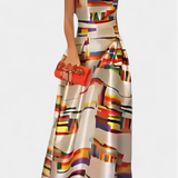 Zara Vestido Estampado Artístico Espalda Descubierta Elite