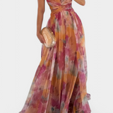 Ingrid Vestido Maxi Floral Con Escote En V Exclusivo