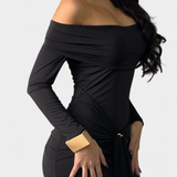 Vesna Vestido Cruzado Un Hombro Colección Exclusiva