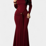 Vesna Vestido Cruzado Un Hombro Colección Exclusiva