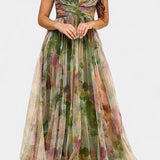 Ingrid Vestido Maxi Floral Con Escote En V Exclusivo