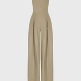 Llona Mono Elegante Sin Mangas Sastrería Refinada Exclusiva