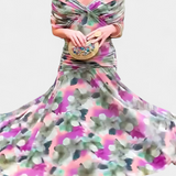 Alondra Vestido Largo Estampado Floral Fantasía Exclusivo