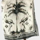 Guadalupe Kaftán Edición Estampado Flamencos Palmeras