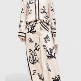 Nazaret Conjunto Pierna Ancha Estampado Artístico Exclusivo