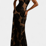Vlada Vestido De Terciopelo Floral Colección Exclusiva
