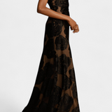 Vlada Vestido De Terciopelo Floral Colección Exclusiva