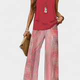 Martina Conjunto Boho Elegante Edición Pantalón Recto
