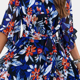 Besa Vestido Mini Floral Impreso Silueta Fluida Exclusivo