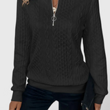Zoey Jersey de Punto Premium con Cremallera Pulida Exclusiva