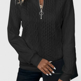 Zoey Jersey de Punto Premium con Cremallera Pulida Exclusiva