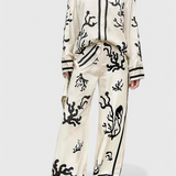 Nazaret Conjunto Pierna Ancha Estampado Artístico Exclusivo