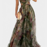 Ingrid Vestido Maxi Floral Con Escote En V Exclusivo