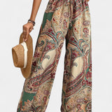 Victoria Pantalones Pierna Ancha Tejido Ligero Exclusiva