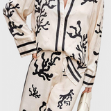 Nazaret Conjunto Pierna Ancha Estampado Artístico Exclusivo