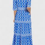 Casilda Vestido Midi Estampado De Cadenas Exclusivo