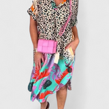 Gala Vestido Boho Leopardo Escote en V Edición Exclusiva