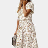 Rovena Vestido Midi Lunares Camisero Colección Exclusiva