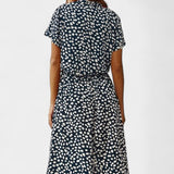Rovena Vestido Midi Lunares Camisero Colección Exclusiva