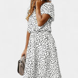 Rovena Vestido Midi Lunares Camisero Colección Exclusiva