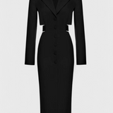 Bernice Vestido Blazer Midi De Corte Selecta Sastrería