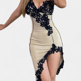 Diana Vestido Midi Con Encaje Asimétrico Edición Limitada