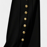Lumina Falda Ada Spandex Negra Con Botones Exclusiva
