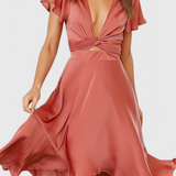 Franzi Vestido Elegante Con Escote En V Colección Vintage