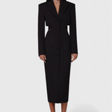 Bernice Vestido Blazer Midi De Corte Selecta Sastrería