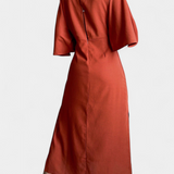 Ainhoa Vestido Con Nudo Frontal Escote En V Exclusivo