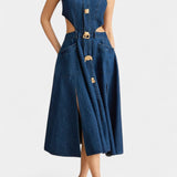 Alia Vestido de Mezclilla con Corte Moderno Exclusivo