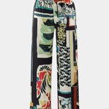 Arce Pantalón Recto Cintura Alta Floral Colección Exclusiva