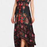 Chiara Vestido Floral Boho Chic Cintura Ajustable Exclusivo