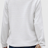 Helene Jersey Luxe Exclusivo Cuello En V Cremallera