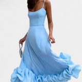 Sela Vestido Maxi Fluyente Colección Alta Gama Exclusiva