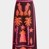 Sloan Conjunto Top Recortado y Falda Coconut Palm Exclusivo